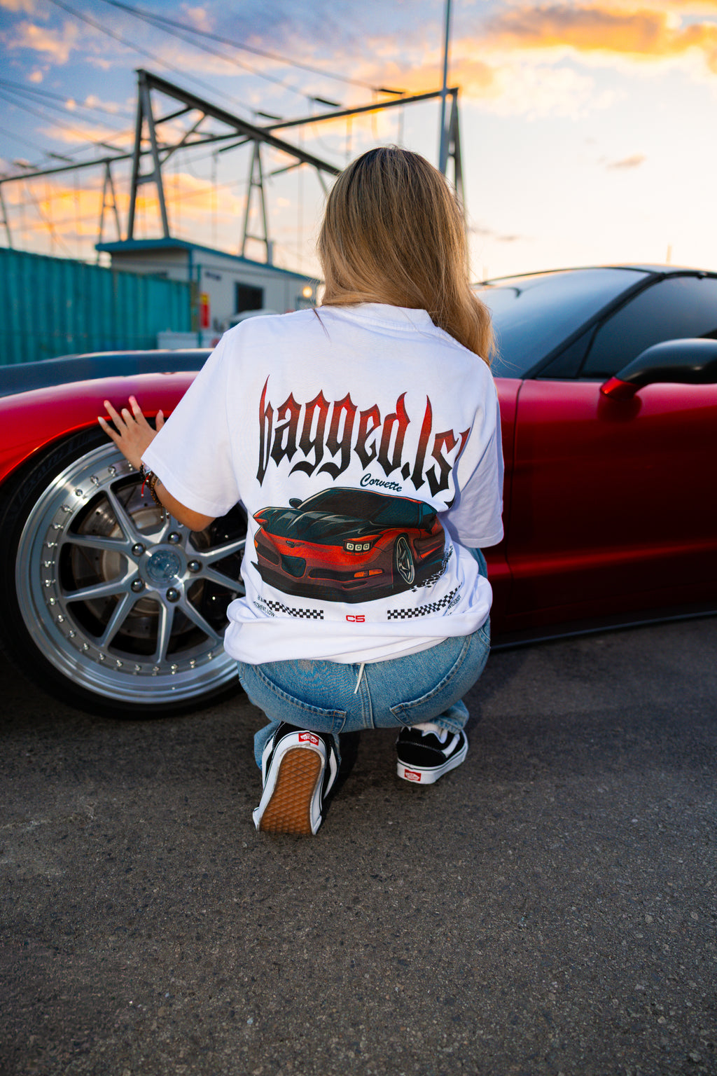 bagged ls1 white tee