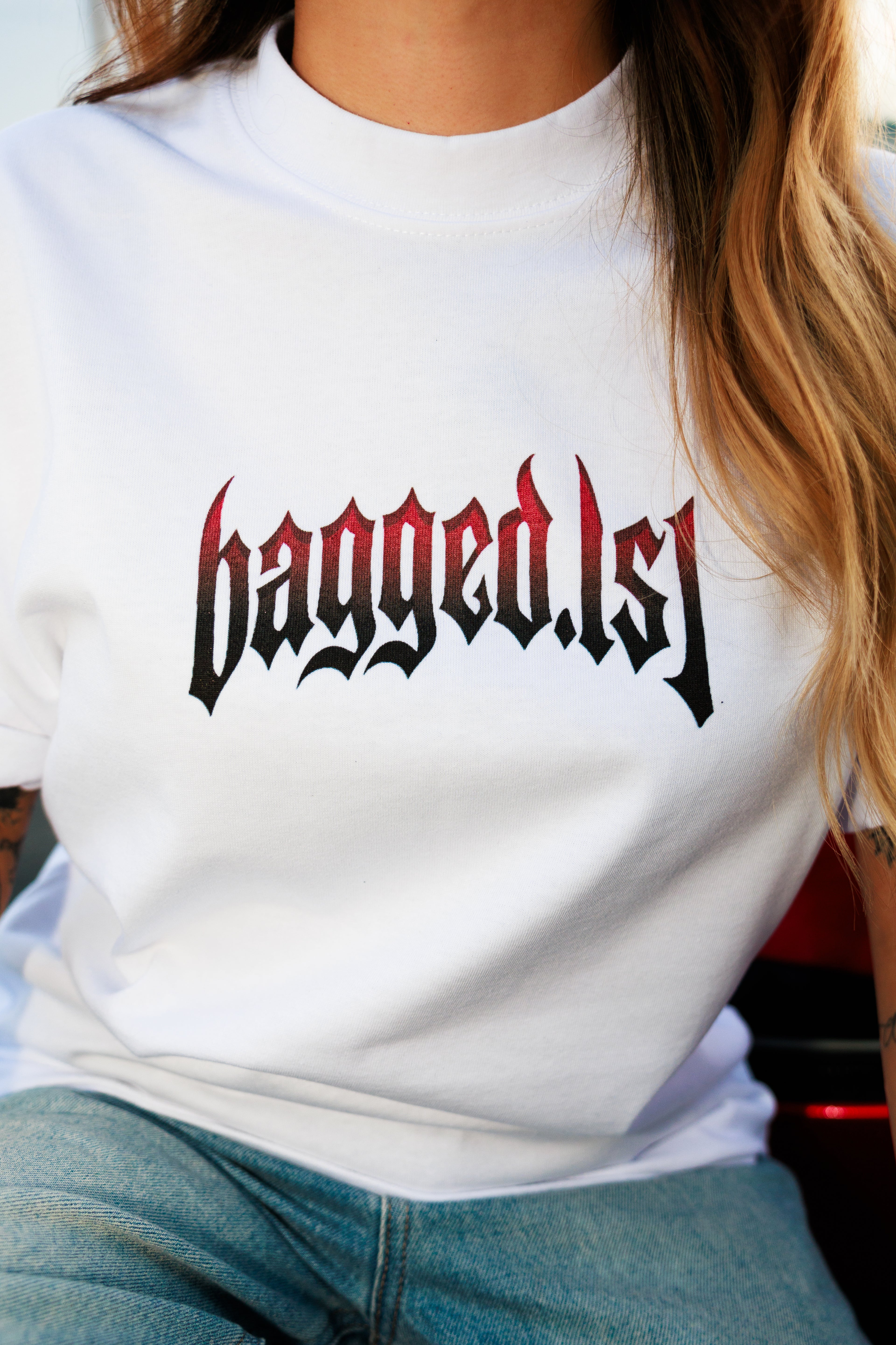 bagged ls1 white tee