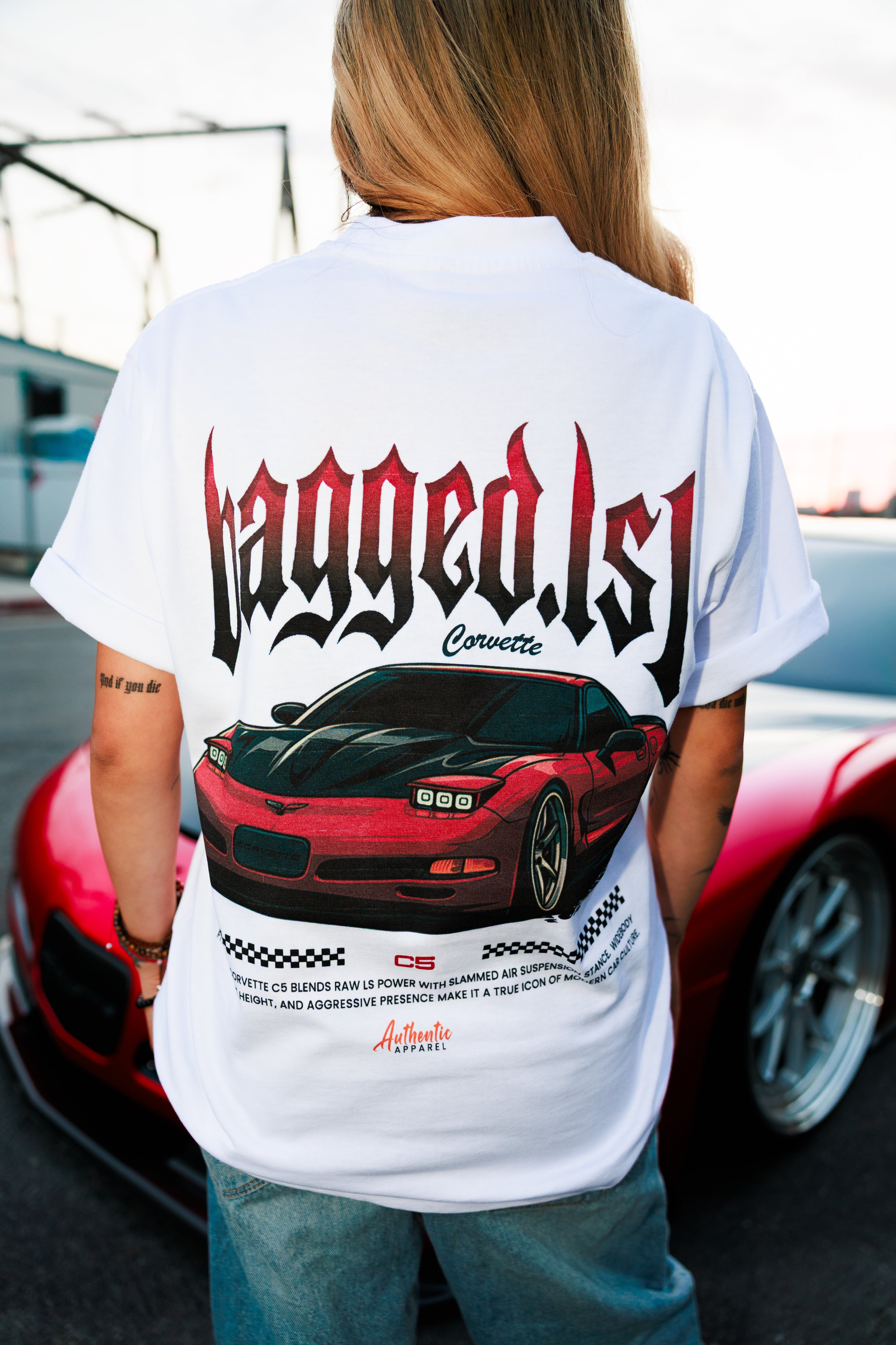 bagged ls1 white tee