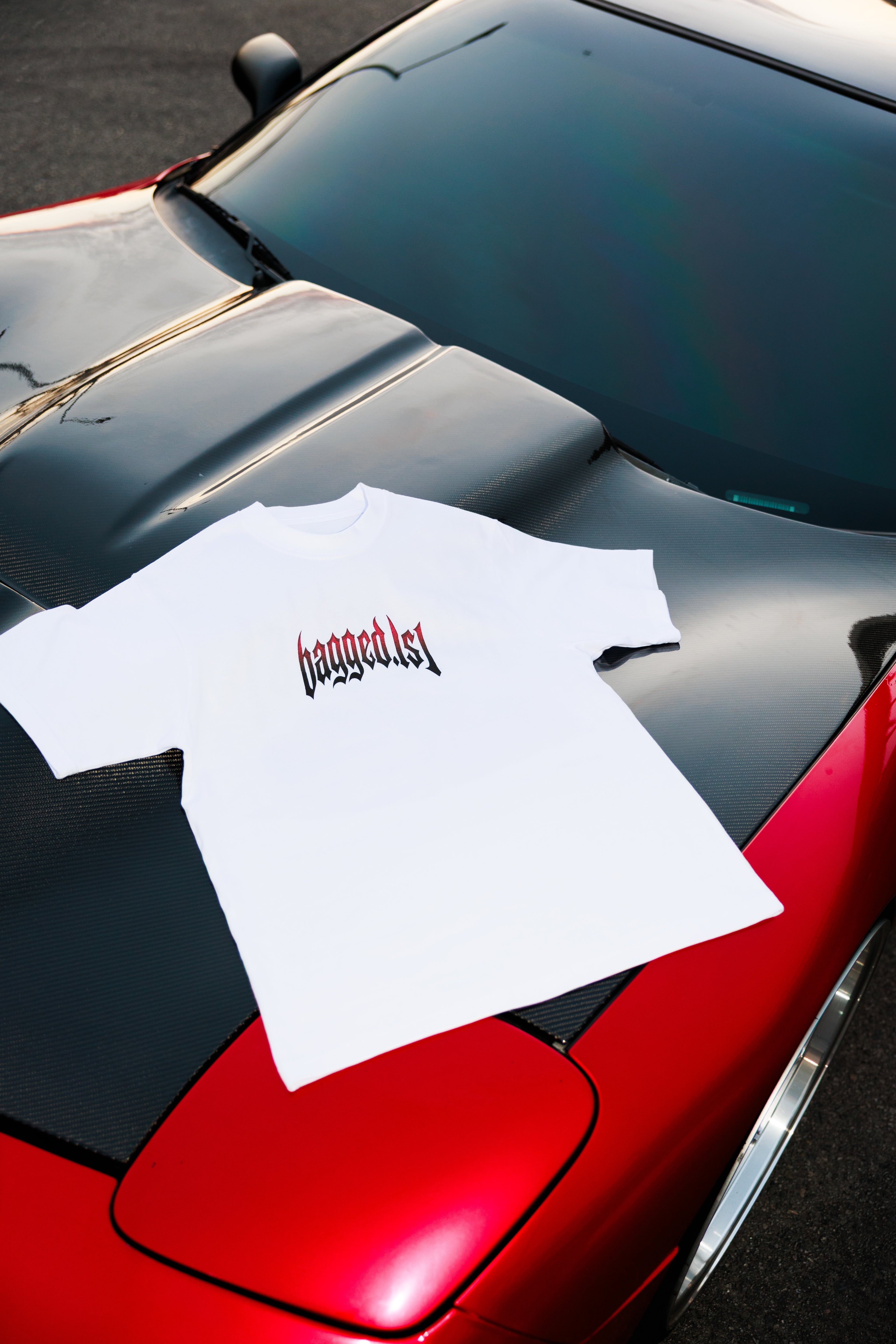 bagged ls1 white tee