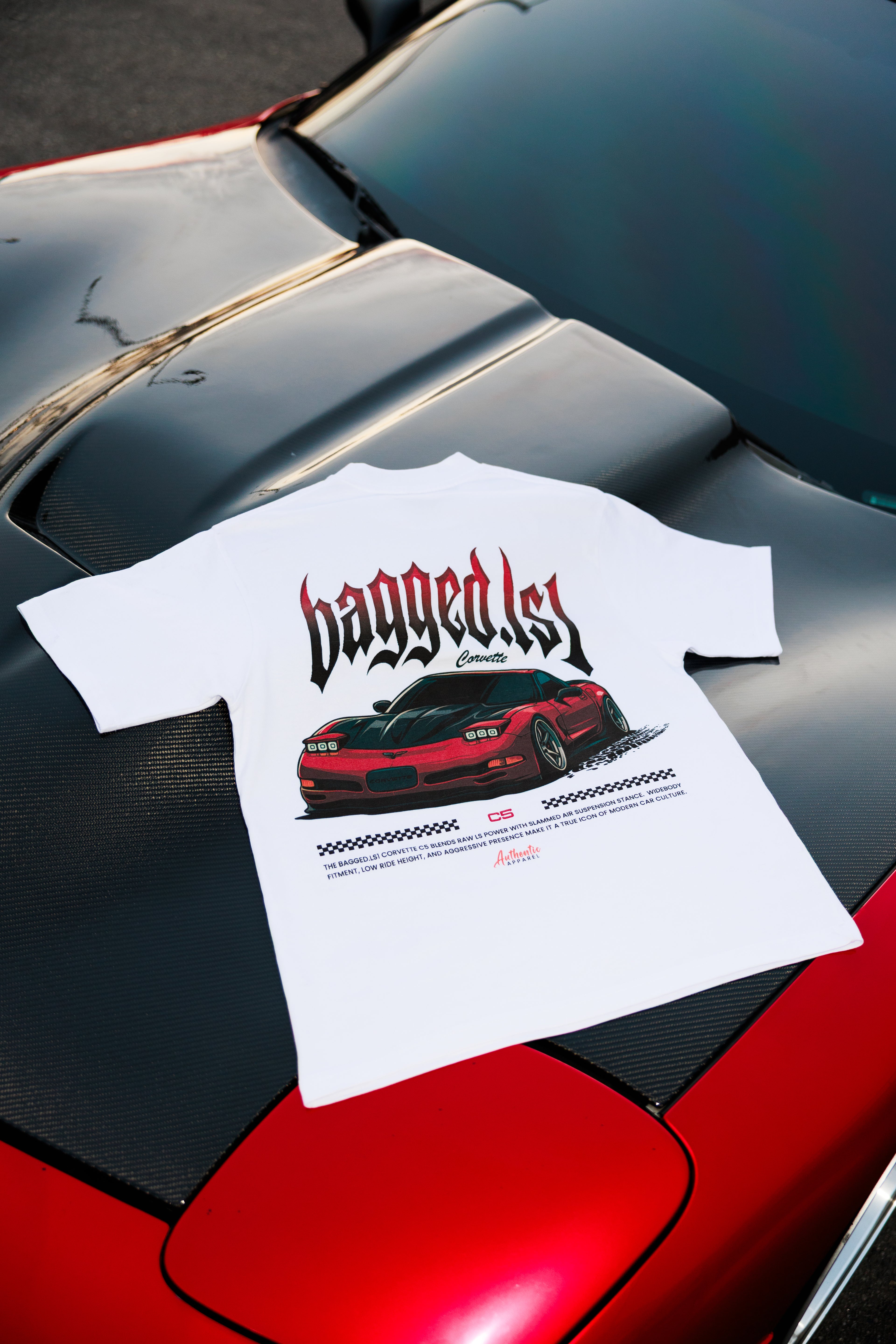bagged ls1 white tee